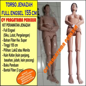 Torso Manekin Jenazah Full Engsel Bahan Fiber